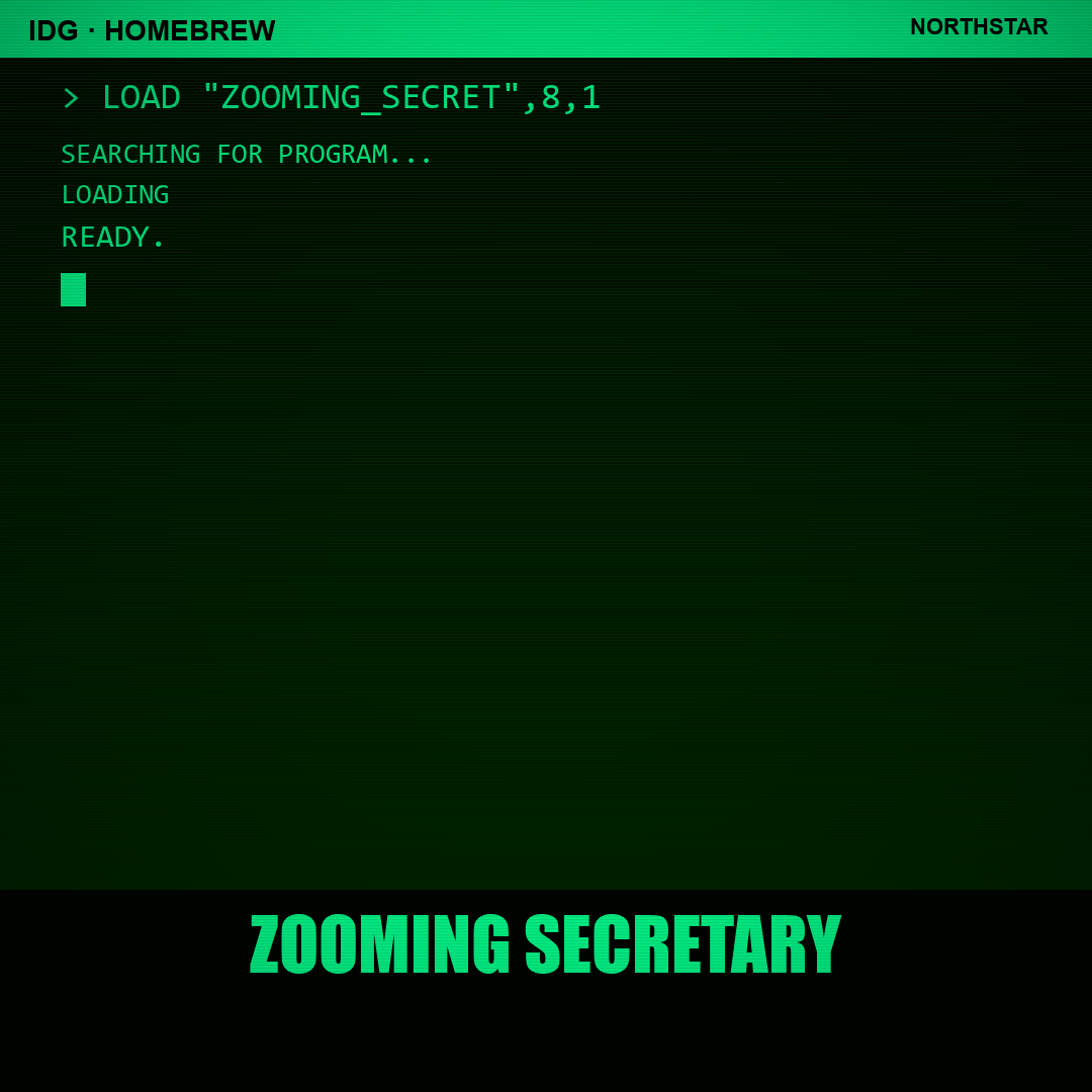 Zooming Secretary