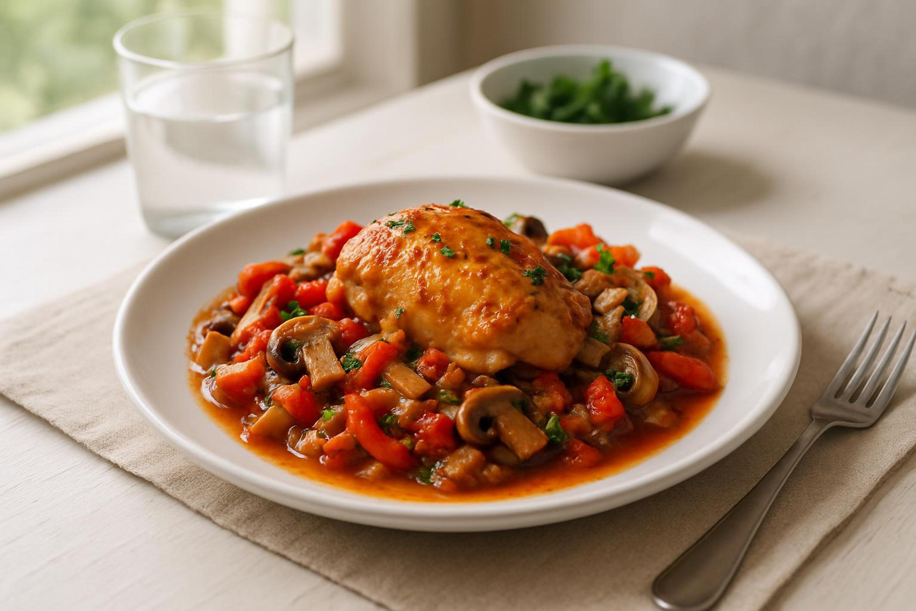 2. Kidney-Friendly Chicken Cacciatore