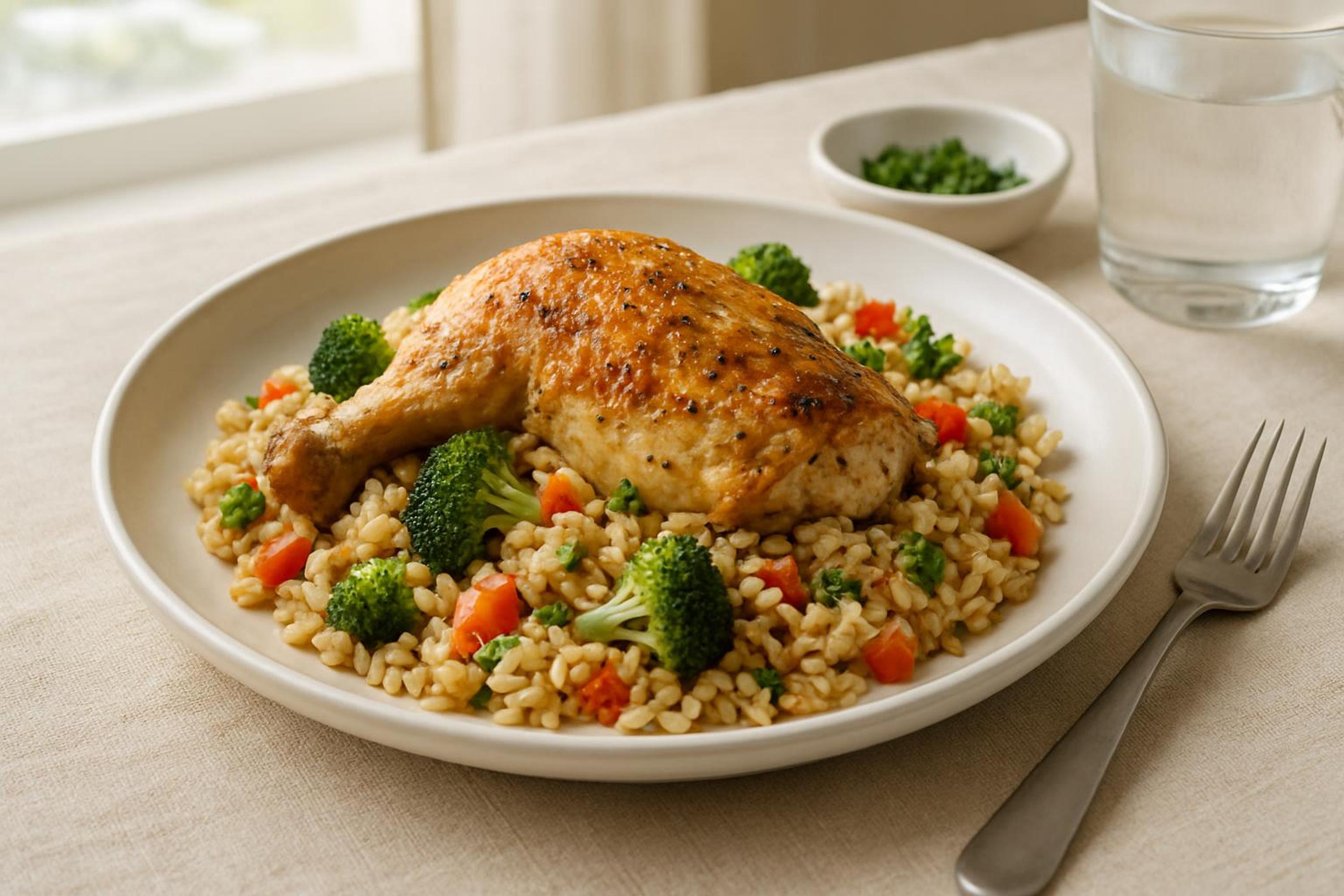9. One-Pan Chicken and Rice