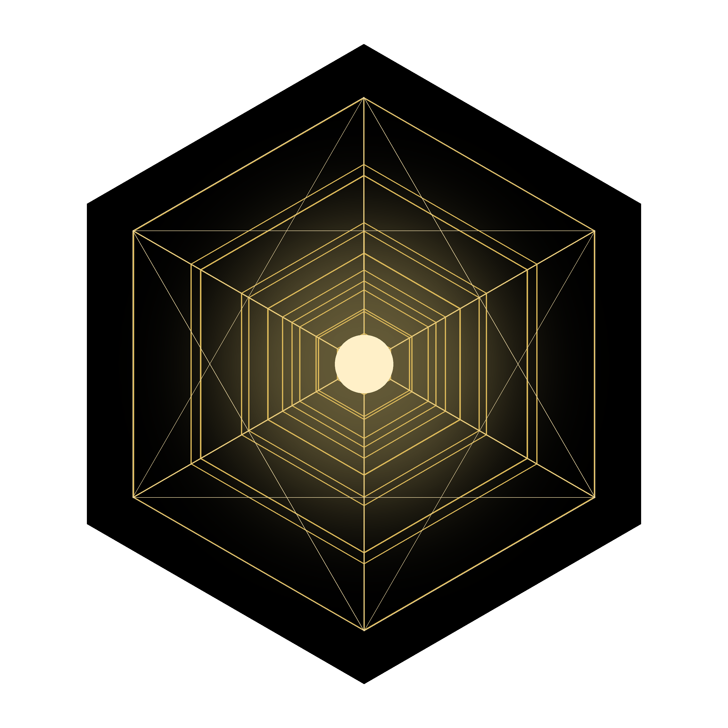 Glowing Crystal Lattice