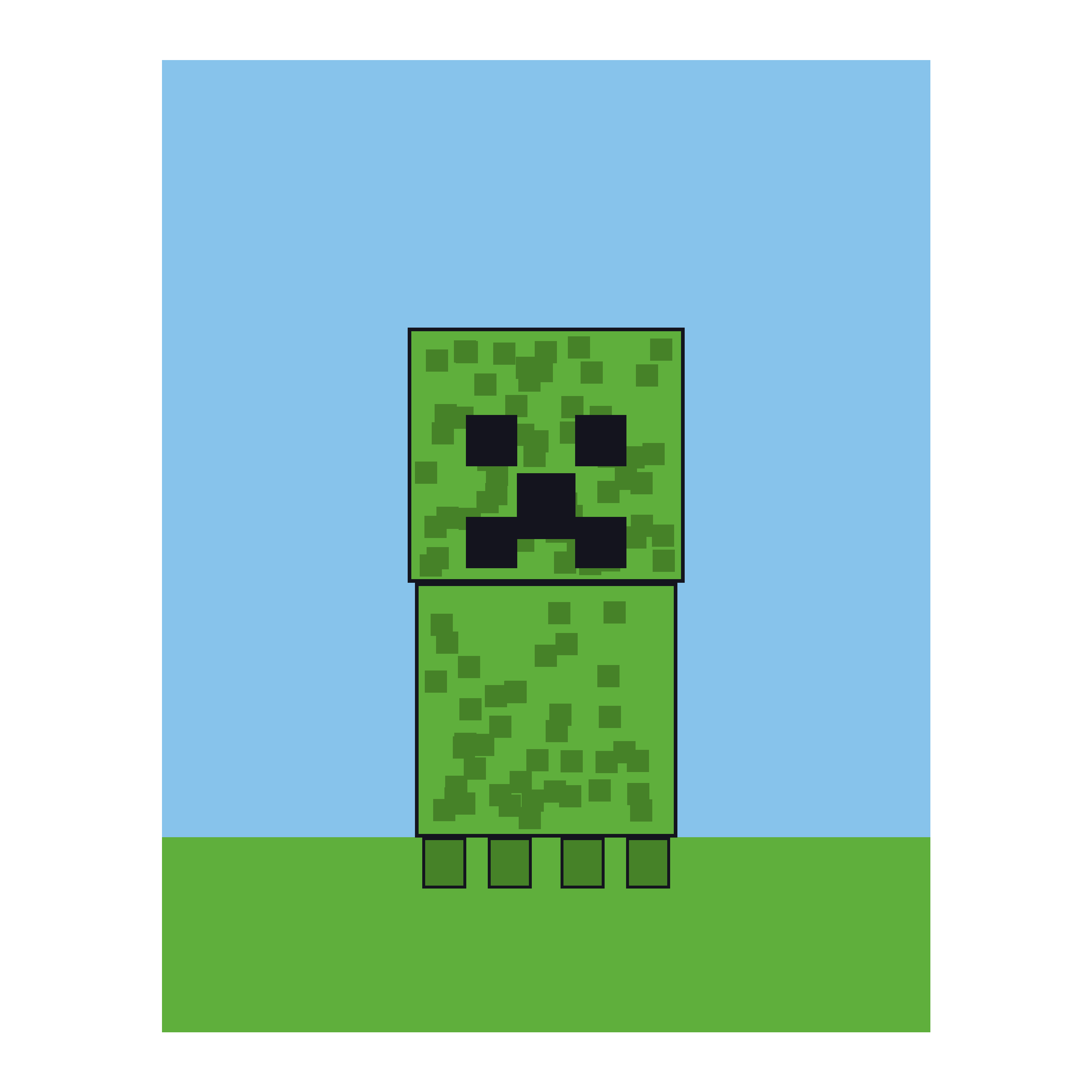 Green Cube Creature