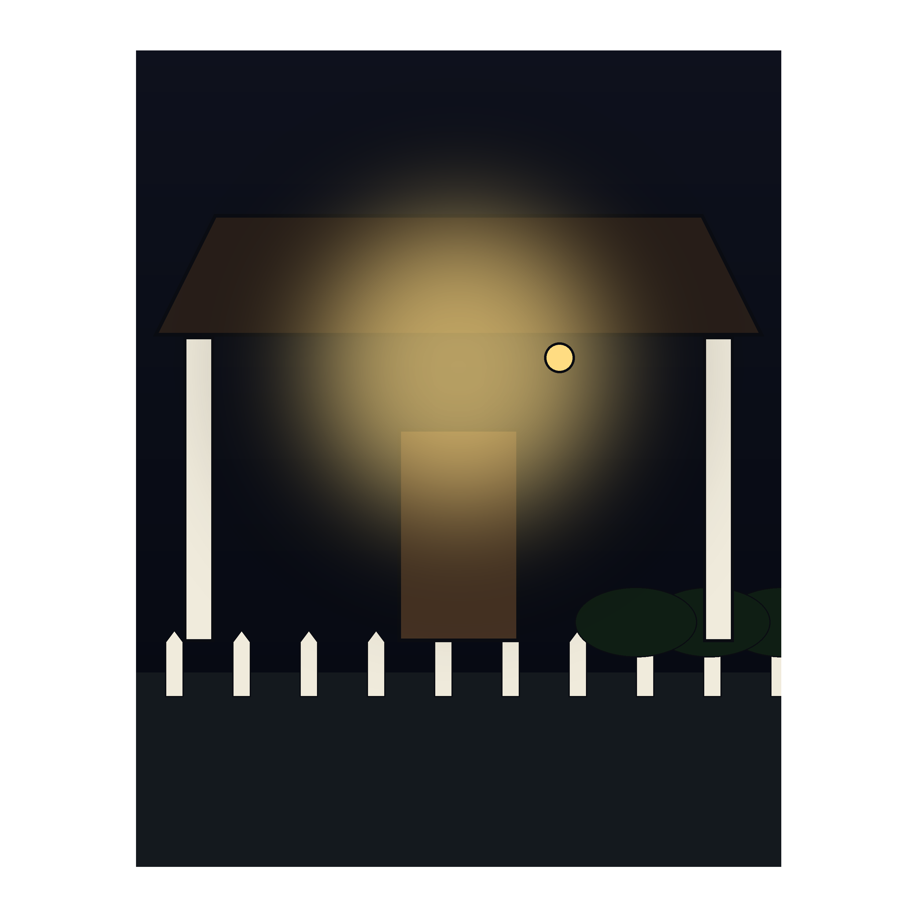Suburban Porch Light